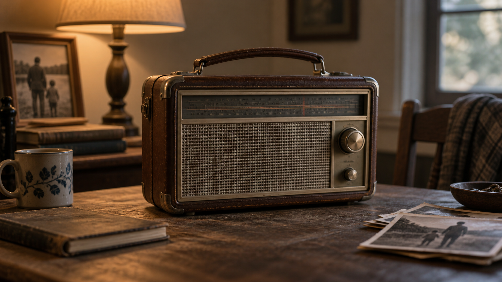 Vecchia radio da radioamatore, copertina di Vorrei Una Radio di Luigi Litti
